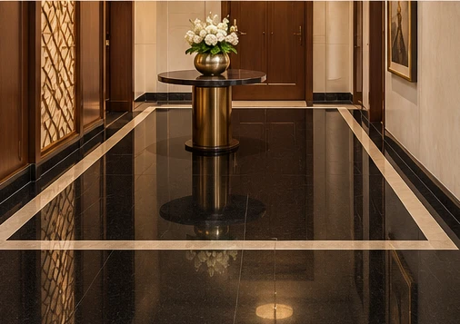 design visualisation of Absolute Black Granite: Entrance floor