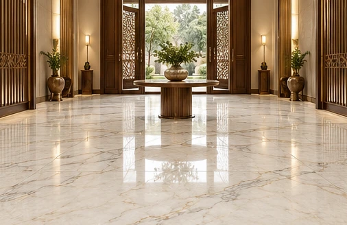 design visualisation of Albeta Marble: Entrance floor
