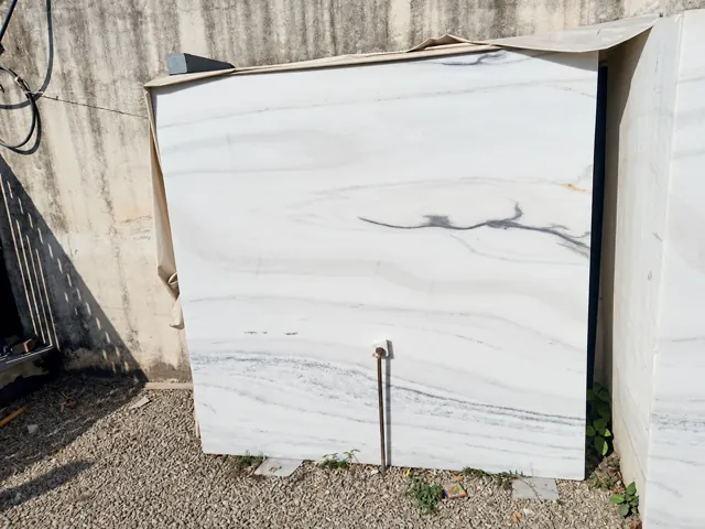 Light marble slab with fine grey markings — enhanced business photograph