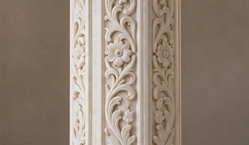 design visualisation of Carved Marble Pillar: Design 2