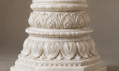design visualisation of Carved Marble Pillar: Design 4