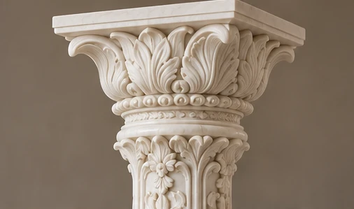 design visualisation of Carved Marble Pillar: Design 5