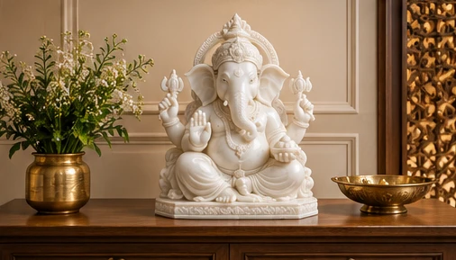 design visualisation of Ganesh Sculpture: Setting 2