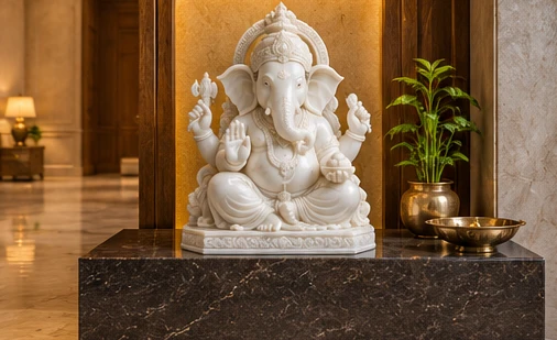 design visualisation of Ganesh Sculpture: Setting 4