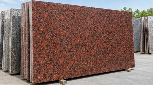 design visualisation of Jhansi Red Granite: Slab selection