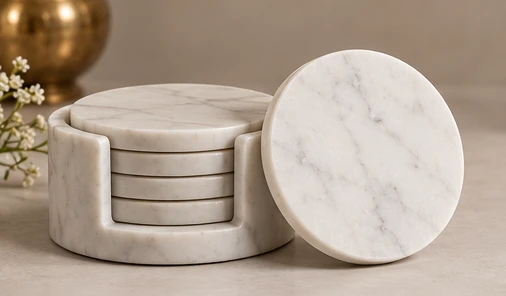Illustrative Marble Coasters concept