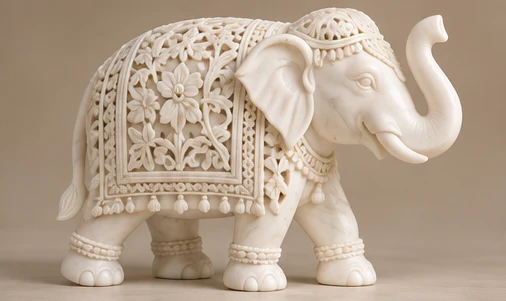 Illustrative Marble Elephant concept