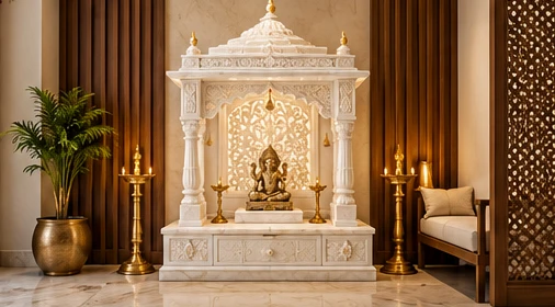 design visualisation of Marble Home Temple: Setting 2