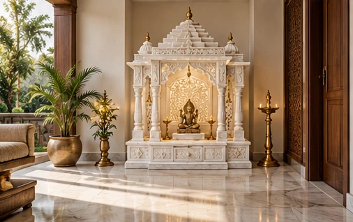 design visualisation of Marble Home Temple: Setting 3