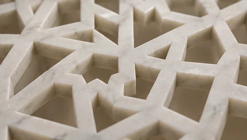 design visualisation of Marble Jali Screen: Detail view