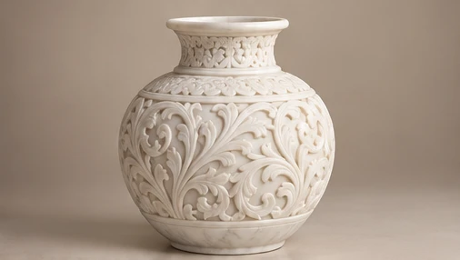 design visualisation of Marble Vase: Detail view
