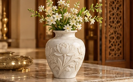 design visualisation of Marble Vase: Setting 1