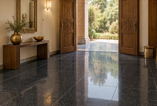 design visualisation of Rajasthan Black Granite: Entrance floor