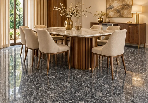 design visualisation of Steel Grey Granite: Dining-room floor
