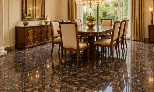 design visualisation of Tan Brown Granite: Dining-room floor